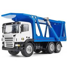 Модель инженерного автомобиля 1:50 из сплава, модель двухуровневого грузовика с высокой симуляцией, модель детского игрушечного автомобиля, бесплатная доставка 2024 - купить недорого