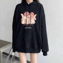 Sudaderas de estilo japonés para mujer, suéter Harajuku Ulzzang Vintage informal, suéter de Cupido suelto, ropa Kawaii coreana para mujer 2024 - compra barato