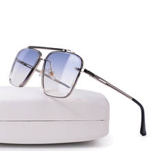 2021 Luxury brand design Fashion Mach Six Eight Style Gradient lens Sunglasses Men Vintage Brand sun glasses rimless 2024 - buy cheap