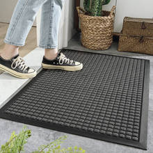 Carpets Hallway Waterproof Rug Non-Slip Doorway Dust Removal Rubber Carpet Gray Door Mat Absorbent Mat Kitchen Polypropylene 2024 - buy cheap