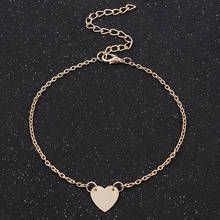 Hot Sale Simple Charming Heart Bracelets Bangles For Women Girls Gold Color Metal Bracelets Statement Jewelry Wholesale 2024 - buy cheap