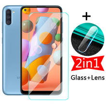2in1 Screen Protective Glass for Samsung Galaxy A11 M11 Tempered Protector Camera Lens Film on the Sumsung A 11 M 11 A115f M115f 2024 - buy cheap
