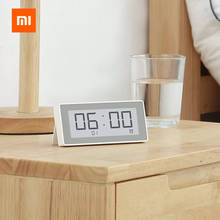 Xiaomi mijia-termômetro e higrômetro digital elétrico, bt4.0, smart, relógio, temperatura, ferramentas de medição, funciona com o app mijia, 2020 2024 - compre barato