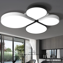 Lámparas de techo de iluminación de techo LED blanco y negro para sala de estar, candelabros de dormitorio, lámpara de techo moderna 2024 - compra barato
