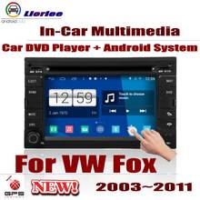 Reproductor de DVD con navegación GPS para coche, Radio estéreo con pantalla HD, Multimedia, Android, para VW Fox 2003-2011 2024 - compra barato