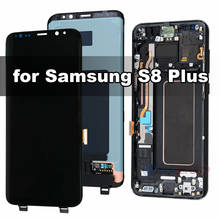 Original AMOLED for Samsung Galaxy S8 Plus G955F LCD Display with Touch Digitizer and Frame Assembly Replacement 100% Test 2024 - buy cheap