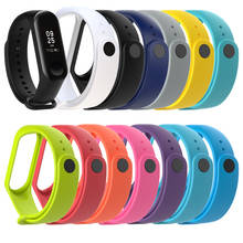 11colors New Replacement Silicone Wrist Strap Watch Band For Xiaomi MI Band 4 3 Smart Bracelet New Watch Strap For Miband 4 3 2024 - buy cheap
