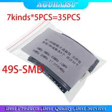 7kinds*5PCS=35PCS 49S-SMD SMD Crystals 6Mhz 8Mhz 10Mhz 12Mhz 16Mhz 20Mhz 11.0592Mhz Mhz 49SMD  Crystal Oscillator Kit 2024 - buy cheap