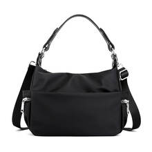 Waterproof Nylon Women Shoulder Bags 2020 Casual Ladies Totes Bag Solid Zipper Lady Shoulder Messenger Bags Travel Handbag Purse 2024 - buy cheap