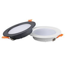 Diodo emissor de luz downlight 220v spot led downlight 3w 5 7 9 12 15 18 24 recesso led teto downlight luz 3 cor lâmpada mutável