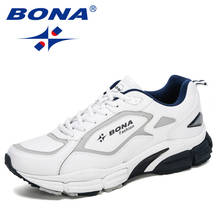 BONA 2020 New Designers Action Leather Jogging Sneakers Men Outdoor Walking Running Sports Travel Shoes Man Comfortable Zapatos 2024 - buy cheap