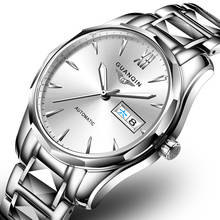 GUANQIN Automatic Mechanical Men Watch Full Tungsten Steel Luminous Watches Date Week Japanese MIYOTA Movement Watch Dropship 2024 - buy cheap