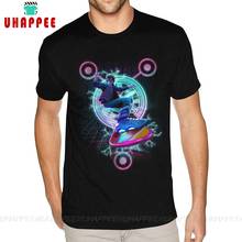 Black Hoverboard Back To The Future Tees for Men Custom Printed Short Sleeves Premium Cotton Black Round Neck Shirt 2024 - buy cheap