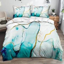 Clássico 3d mármore quilt cover conjunto de cama conjuntos 3-piece consolador cobre fronhas capa de edredão roupa cama queen size colchas 2024 - compre barato