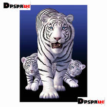 Dpsprue Full Square/Round 5D Diy Diamond Painting Kit Cross Stitch Animal Tiger 3D Embroidery Mosaic Home Decor For Gift 2024 - buy cheap