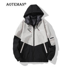 Мужская куртка-бомбер, бейсбольная куртка с капюшоном, ветровка, верхняя одежда в стиле пэчворк 2020, Мужская одежда, повседневная мужская куртка на весну и осень, LM180 2024 - купить недорого