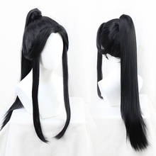 Cabeça guerreiro cosplay de anime, 75cm longo, cabelo guerreiro, espada, dia das bruxas, cosplay, filme, tv play 2024 - compre barato