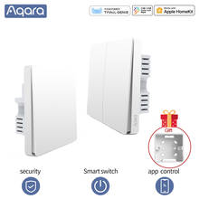 Aqara-Interruptor de pared inteligente, interruptor de luz inalámbrico con cable ZigBee, conexión wifi para mihome, Control remoto para casa inteligente 2024 - compra barato