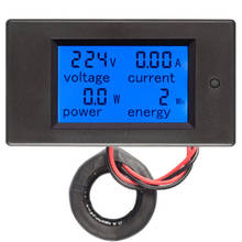 AC Single Phase Digital Wattmeter Power Energy Meter 220V 100A Kwh Meter Homekit PZEM-061 with Coil CT 2024 - buy cheap