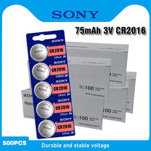 500Pcs For Sony CR2016 Original Lithium Button Battery 3V cr 2016 DL2016 KCR2016 BR2016 Coin Cell batteries for watch computer 2024 - buy cheap