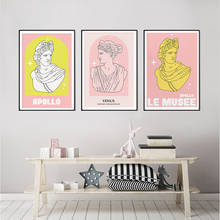 Greek Statue Canvas Print Roman Museum Exhibition Poster Mid Century Vintage Art Nouveau Painting Wall Decoration Home Decor 2024 - buy cheap