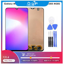 Pantalla AMOLED para Samsung Galaxy M30 M30S DS M305, repuesto de digitalizador de pantalla táctil LCD 2024 - compra barato