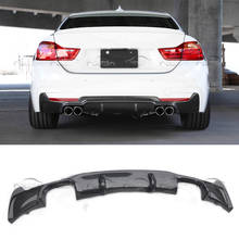 Real Carbon Fiber Rear Diffuser Bumper Lip For BMW F32 F33 F36 Dual Exhaust M Tech 2024 - buy cheap