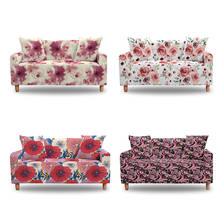 Funda de sofá elástica con flores elegantes, cubiertas de sofá elásticas desmontables de 1/2/3/4 asientos, fundas lavables para decoración de sala de estar 2024 - compra barato