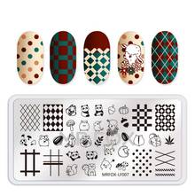 Stainless Steel Nail Stamping Plate Animal Flower Striped Line 6.5*12.5cm Nail Art DIY Nail Image Plate Stencil Accessories Tool 2024 - buy cheap