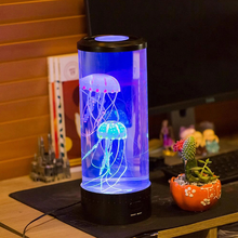 USB Power Colorful LED Jellyfish Lamp Color Changing Jellyfish Tank Aquarium Lamp Relaxing Mood Night Light Bedside Lantern 5V 2024 - buy cheap