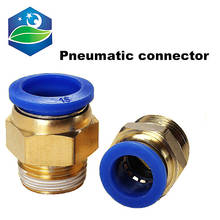 Discounted PC Pneumatic 10 12 6 8 4mm Hose Tube 1/4"BSP 1/2"1/8"3/8" Male Thread Air Pipe Connector Quick Coupling Brass Fitting 2024 - buy cheap