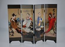 Cultura con características chinas, muebles antiguos de pantalla pequeña, decoraciones para sala de estar, artesanías, decoraciones, Cuatro Bellezas 2024 - compra barato