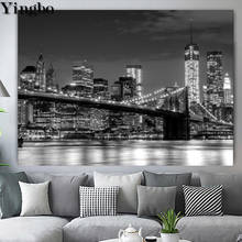 Diamond Embroidery New york brooklyn bridge night view 5d Diy diamond painting Full drill round square  Diamond Mosaic decor 2024 - buy cheap