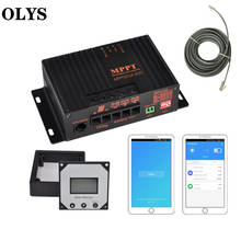 Olys 10a 12 v app bluetooth mppt painel controlador de carga solar bateria inteligente regulador para rv barco carro pv painel solar kit 2024 - compre barato