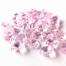New Arrival Top Quality 500pcs Pink 14mm K9 Crystal Snow Beads In 2 Holes For Chandelier Crystals Home Decoration Accessories 2024 - buy cheap