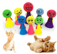 Забавная игрушка для кошек, 2 шт./компл., надувные мячики игрушки для кошек, аксессуары для домашних животных 2024 - купить недорого