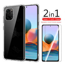 2-in-1 case + protective camere glass for xiaomi redmi note 10 pro tempered glas on redme redmy note10 pro not 10pro back cover 2024 - buy cheap