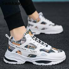 Size 39-44 Mens Vulcanize Shoes Spring Autumn Male Sneakers Lace-Up Zapatos Letter Print Tennis Breathable Walking Footwear Y30 2024 - buy cheap