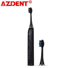 Escova de dentes elétrica azdent AZ-5 pro, escova recarregável ultrassônica com 5 modos e 2 peças para substituição 2024 - compre barato