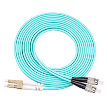 10 шт./упак. OM3 LC/UPC-FC/UPC многомодовый OM3 волоконный кабель многомодовый дуплексный волоконно-оптическая Перемычка патч-корд 3 м 5 м 10 м 10 м 2024 - купить недорого