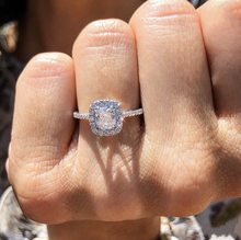 Anéis de prata esterlina 3ct clássica 925, diamante simulado, casamento, noivado, cocktail, topázio, pedras preciosas, joia para mulheres 2024 - compre barato