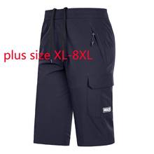 New Arrival Fashion Super Large Men Casual Shorts Elastic Waist Summer Mens Plus Size XL 2XL 3XL 4XL 5XL 6XL 7XL 8XL 2024 - buy cheap