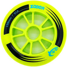 [110mm 100mm 90mm] 85A Yellow Green Inline Speed Skates Wheel ZODOR Grip Racing Marathon Wheels, 2 Pieces/set 2024 - buy cheap