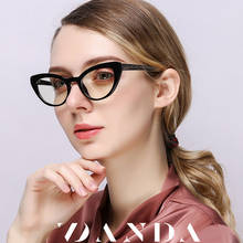 Gafas graduadas con montura TR90 para mujer, gafas ópticas de ojo de gato, antirayos azules, montura óptica para miopía completa, UV400 2024 - compra barato