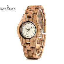 BOBO BIRD Women Watch Unique Bamboo Wooden jam wanita unik Fashion Quartz Wristwatches In Gift Box V-O29 2024 - buy cheap