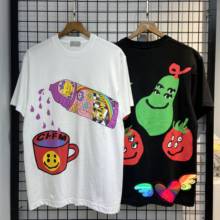 Cpfm camiseta masculina e feminina 2021, verão, estampa gráfica de frutas, bebidas, cpfm. xyz, hip hop, cactos, planta, mercado de pulgas, camisetas de manga curta 2024 - compre barato