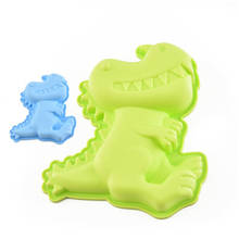 Factory Direct Cartoon Silicone Dinosaur Fondant Cake Chocolate Mold Mousse Baking Mold Handmade Soap Candle Craft Making Mould 2024 - buy cheap