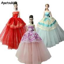 3pcs Fashion Doll Clothes For Barbie Doll Outfits Evening Dresses Clothes For Barbie Doll Gown 1/6 Doll Accessories Toy 2024 - buy cheap