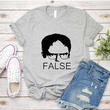 The Office Dwight Schrute False Tshirt Funny Dwight Graphic Tees Summer Short Sleeve Shirt 2024 - buy cheap