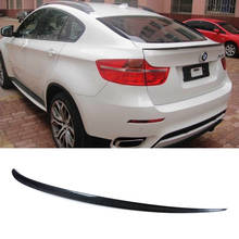 X6 E71 Carbon Fiber Car Rear Trunk Lip Spoiler Wing for BMW 2008-2013 2024 - buy cheap